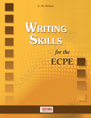 Ecpe Writing Topics PDF  Form