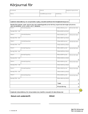 Korjournal PDF Form