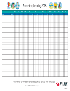 Semesterlista Visma  Form