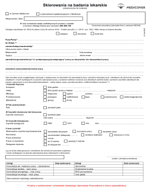 Skierowanie Na Badanie Lekarskie  Form