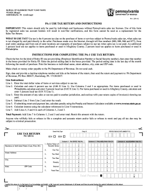 Pennsylvania Pa 1  Form