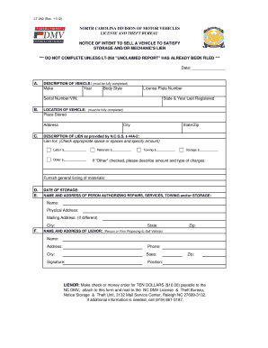 Lt 262  Form