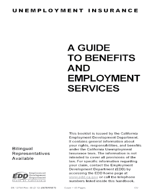 Guide to Benefits and Employment Services  Form