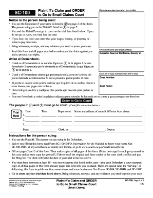 Sc 100  Form