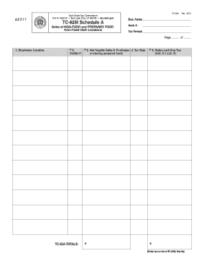 Tc 62m Schedule a  Form