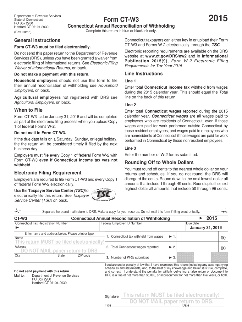  Form Ct W3 2015