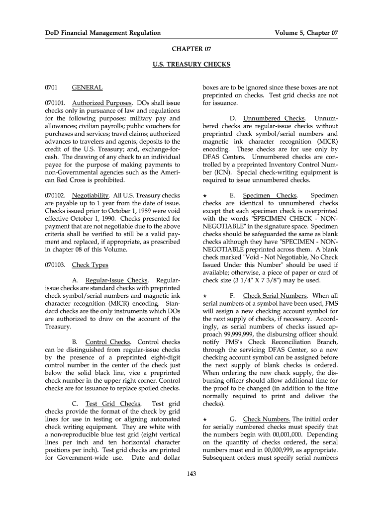 Dod Treasury Form