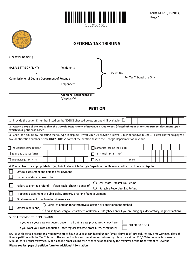 Georgia Petition  Form
