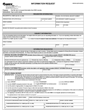  CRD 93 Virginia Department of Motor Vehicles Dmv Virginia 2020