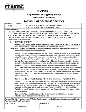 Florida Department of Highway Safety and Motor Vehicles Forms