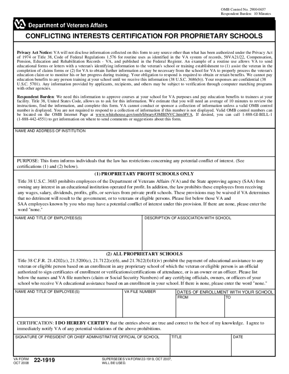  Privacy Act Notice VA Will Not Disclose Information Collected on This Form to Any Source Other Than What Has Been Authorized Und 2008-2024