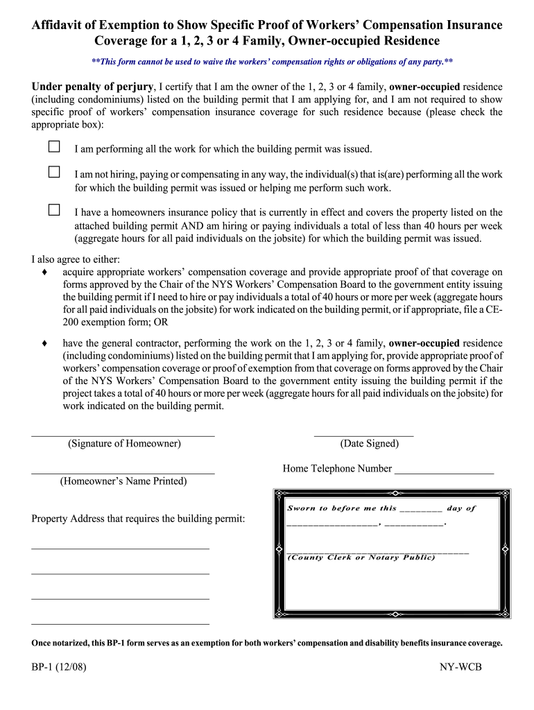 Bp 1 Form