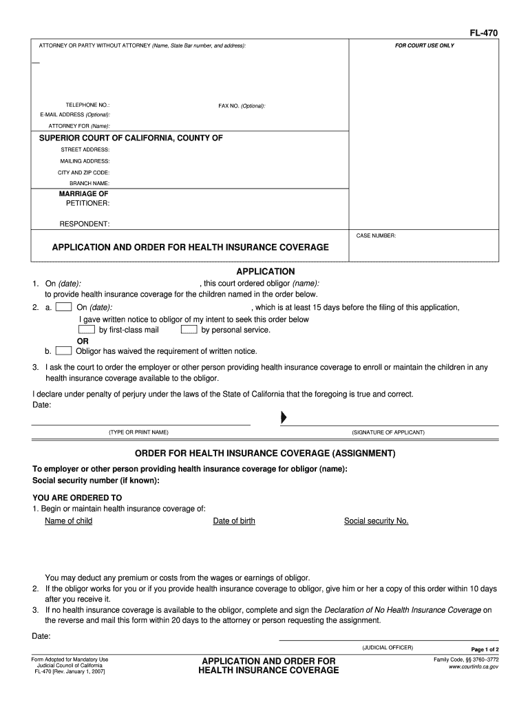 Order Insurance Form