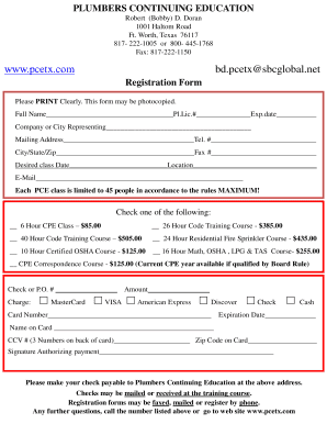 Pcetx  Form