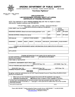 LEOSA Application Azdps  Form