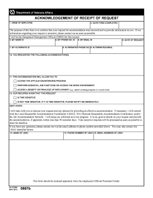 Va Form 0857b