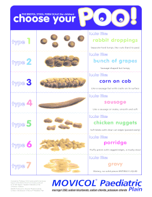 Bristol Stool Chart  Form