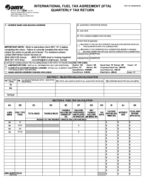  Virginia Ifta Tax Forms Printable 2015