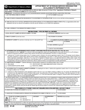  Va Form 21 22 2014