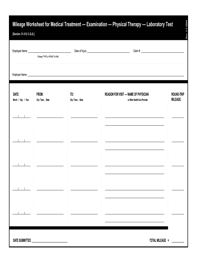  FORM Connecticut Workers' Compensation Commission OPTIONAL Form 2004