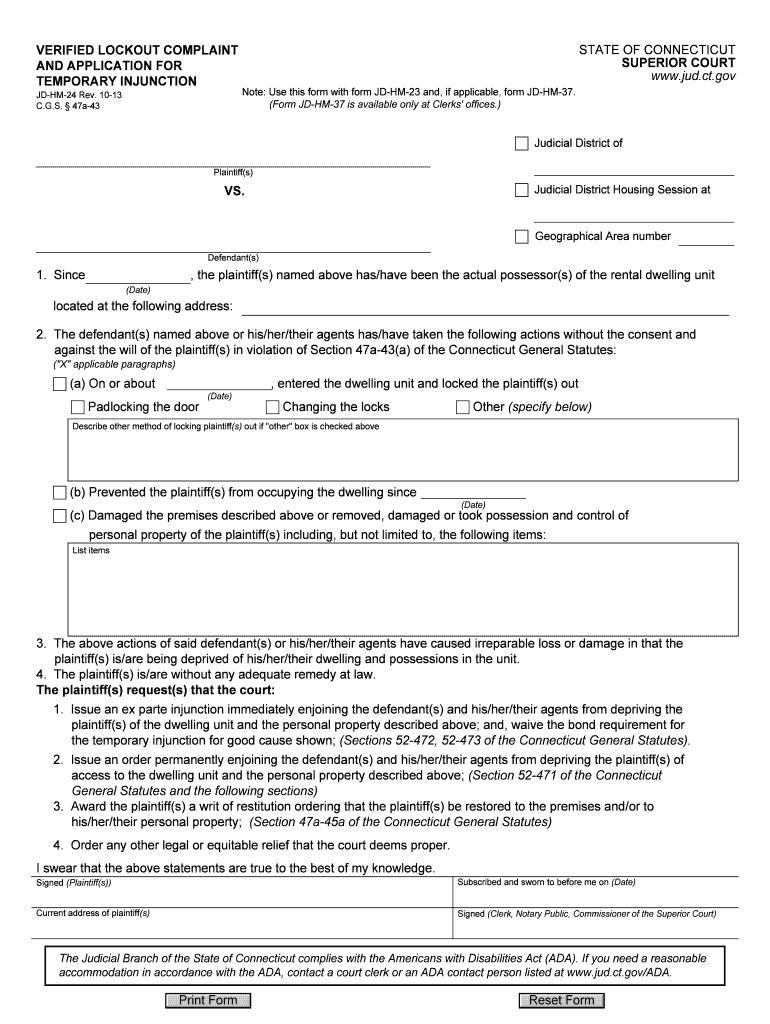  Ct Temporary Form 2013