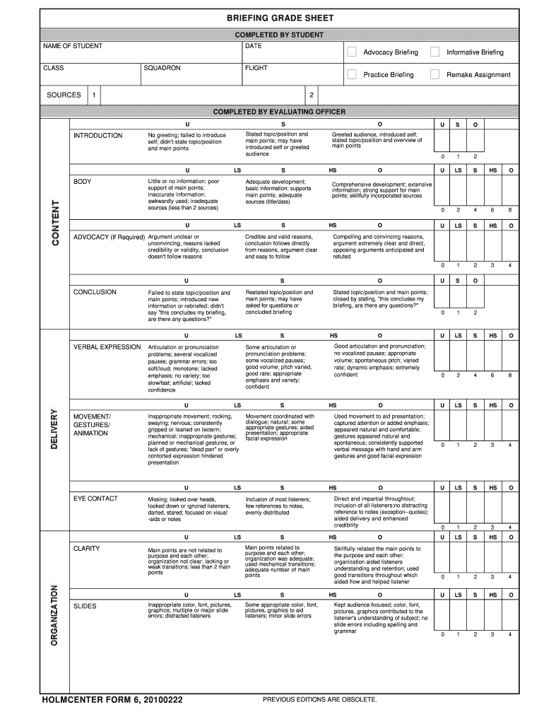  Holm Center Form 6 2010-2024