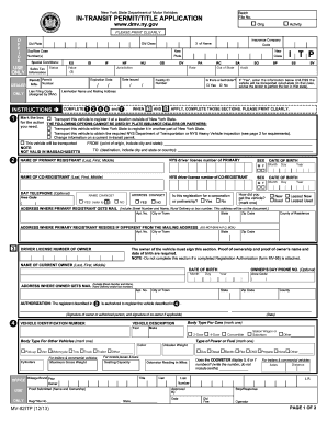 Dmv Permit Papers  Form