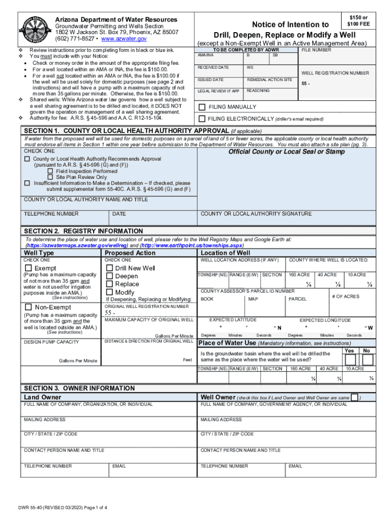 $100 FEE  Form