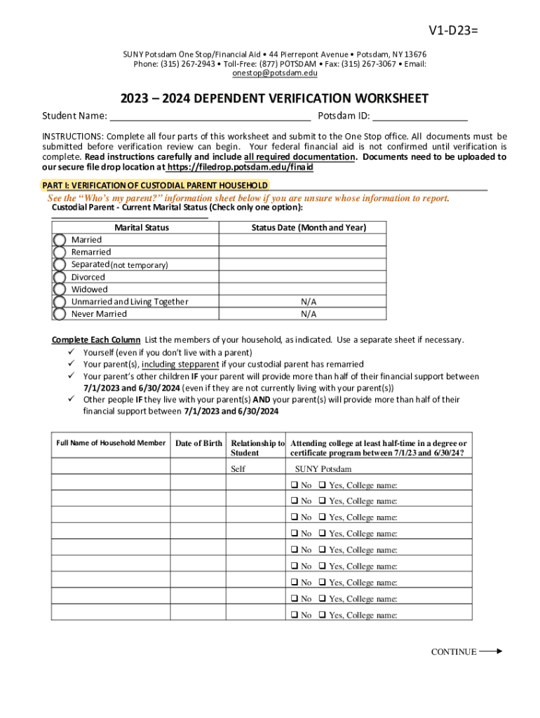  the State University of New York at PotsdamSUNY 2023-2024