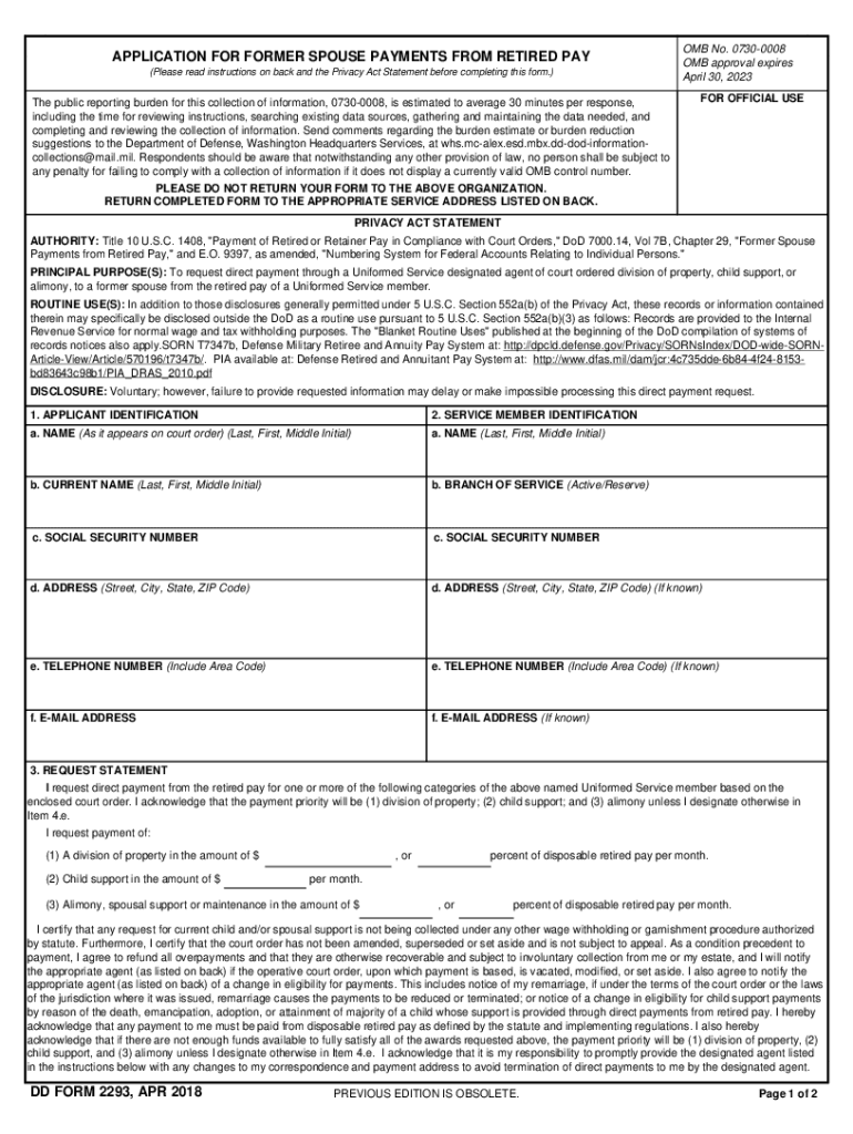  DD Form 149, Application for Correction of Military Record, 2018-2024