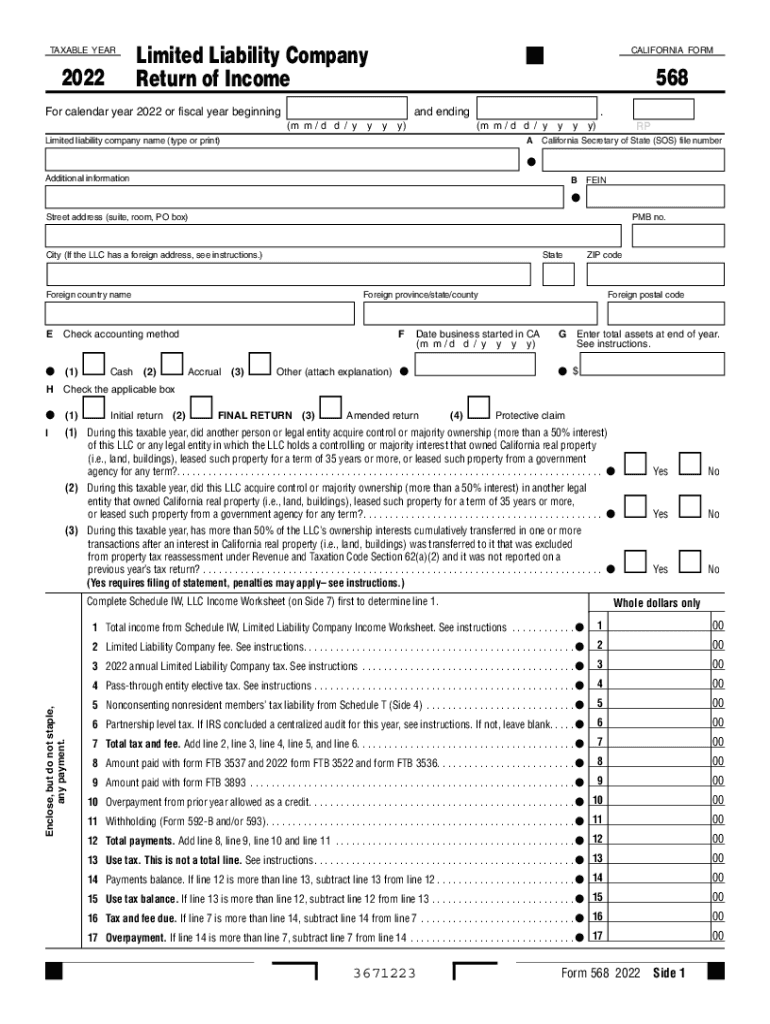 California LLC Tax First Year Everything You Need to Know  Form