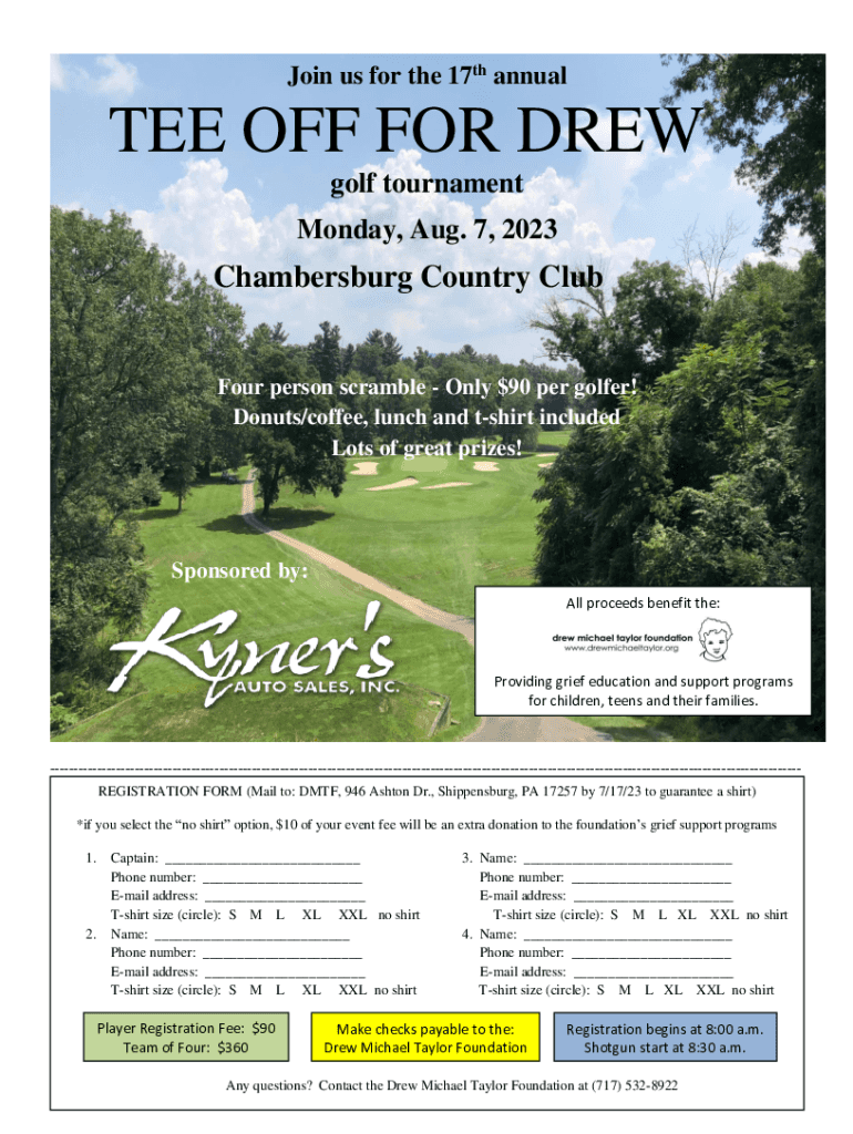  Tee off Fore a Healthier Community Golf Outing! Events 2023-2024