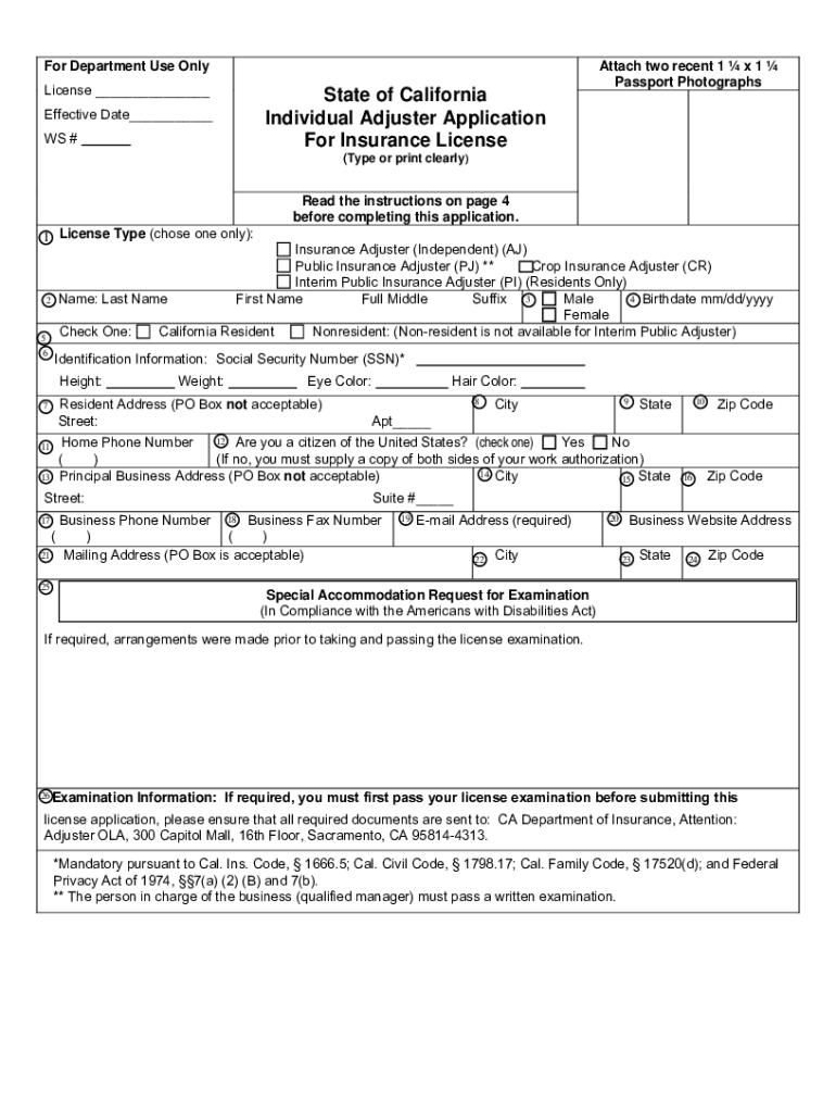 Application Procedures Individual Non Residents  Form