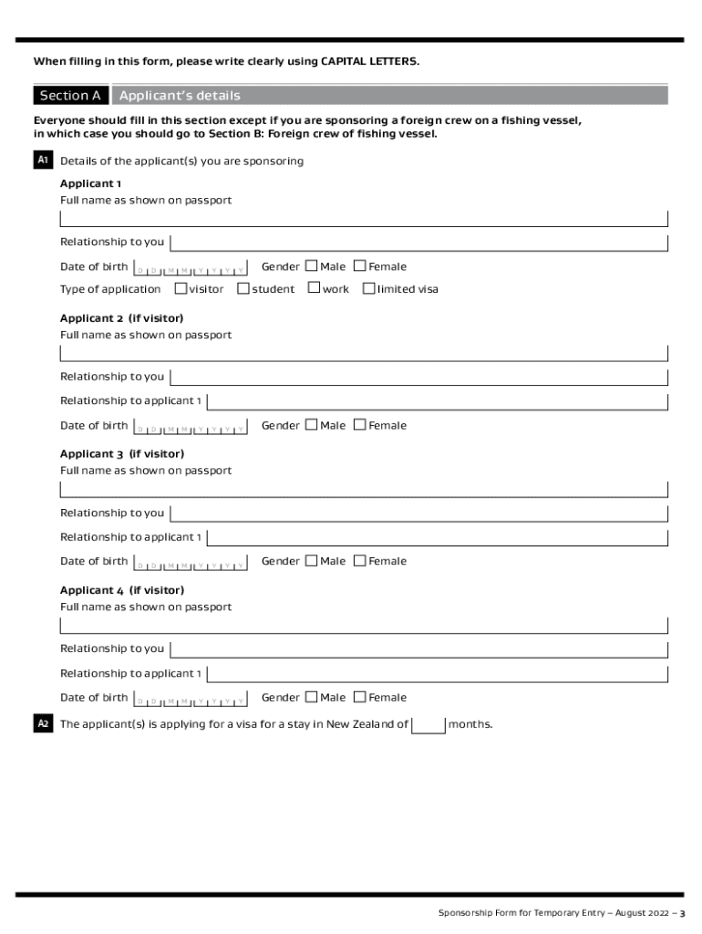  INZ 1146 Form for Partners Supporting Partnership 2022-2024