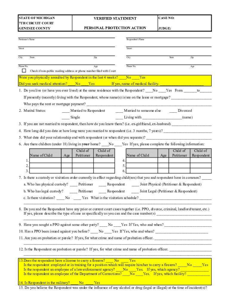  VerifiedStatement PersonalProtectionAction Th 2019-2024