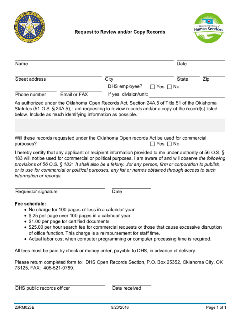  Inspection and Copying, Okla Stat Tit 5124A 7 2016-2024