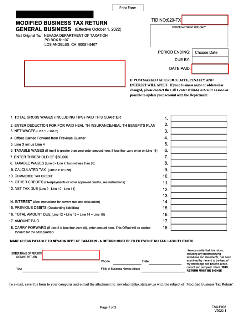  Visio Modified Business Tax FI13 Vsd TAX F003 MBT Return General Businesses 10 1 22 PDF 2022-2024