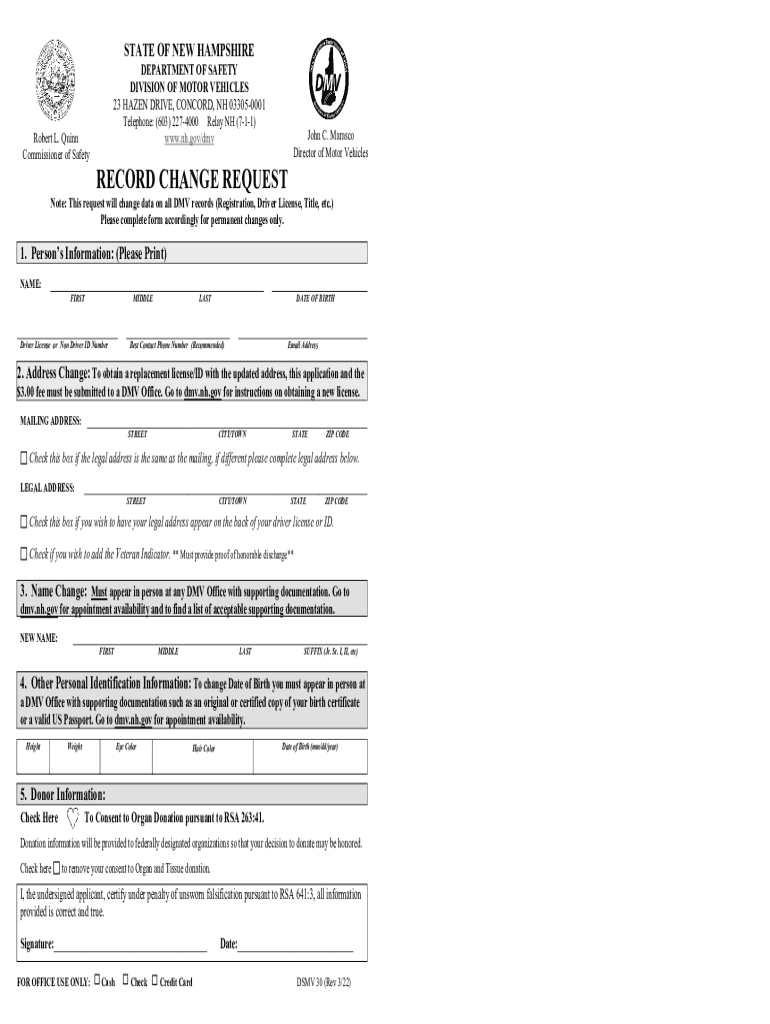  STATE of NEW HAMPSHIRE STATE of NEW HAMPSHIRE DE 2022-2024