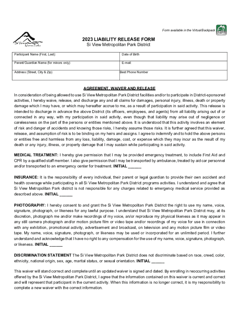 LetterVote Yes for the Si View Metropolitan Parks District  Form