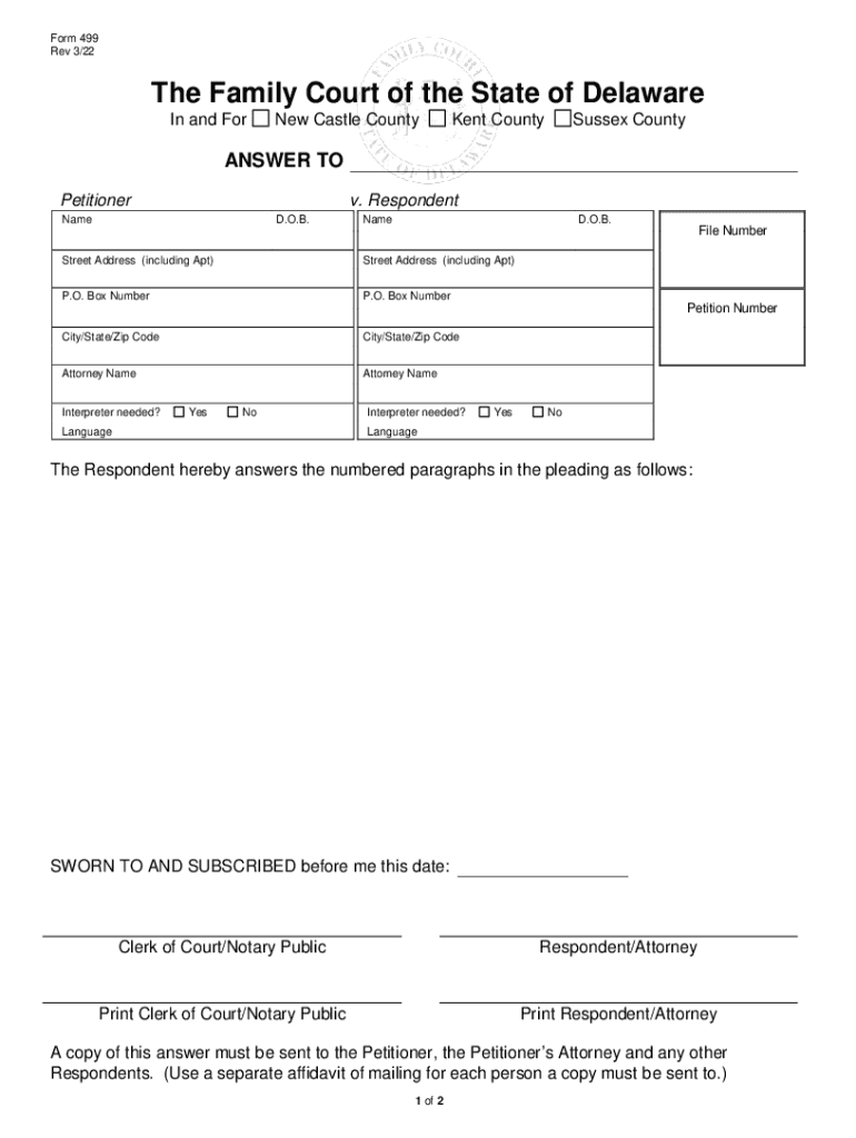 Fillable Online Form 499 Fax Email Print