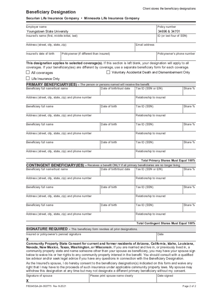 Benefit Service Center Home  Form