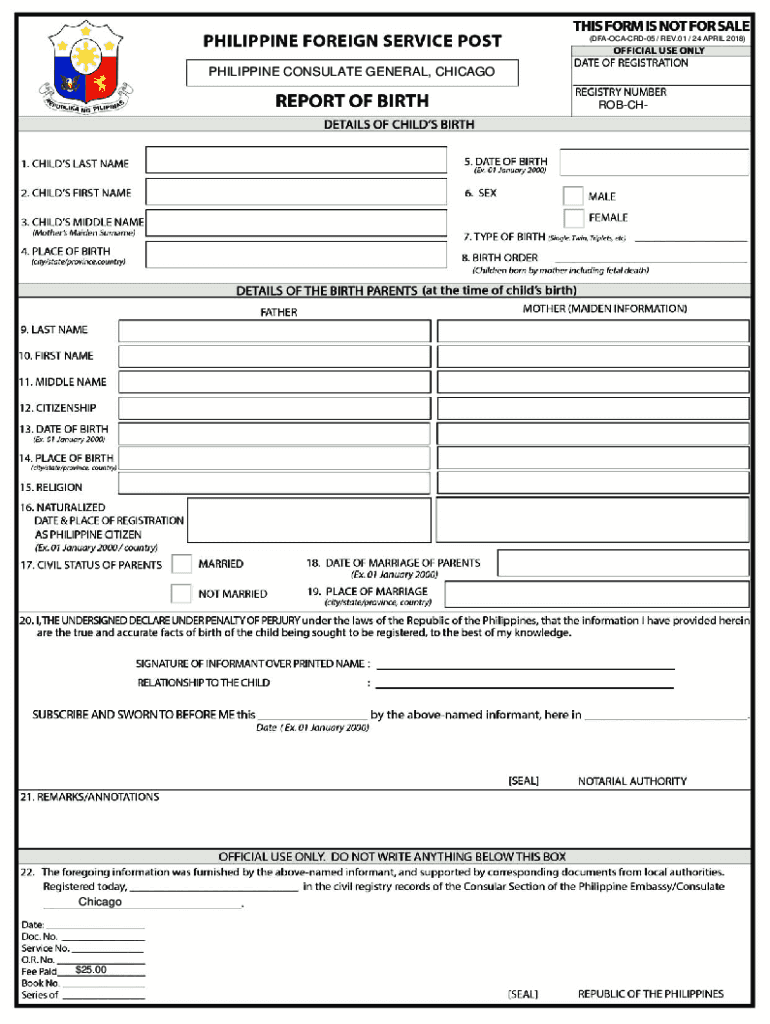 Ordering PSA Consular ROM and ROB Page 3 Philippines  Form