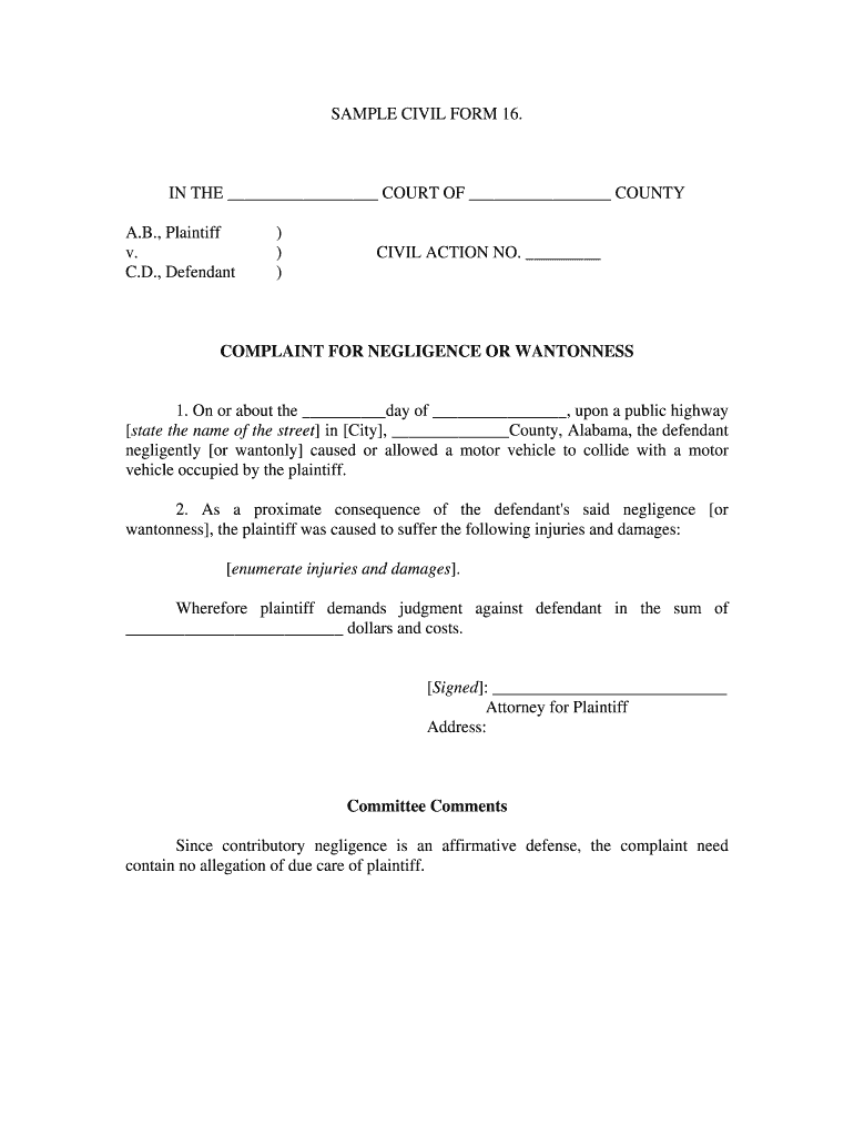 Form 16 Alabama Judicial System