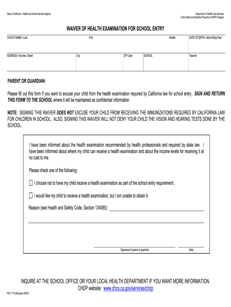 Pm 171 B  Form