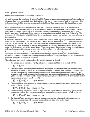  SBIR Funding Agreement Certification SBIR Funding Agreement Certification Grants Nih 2015