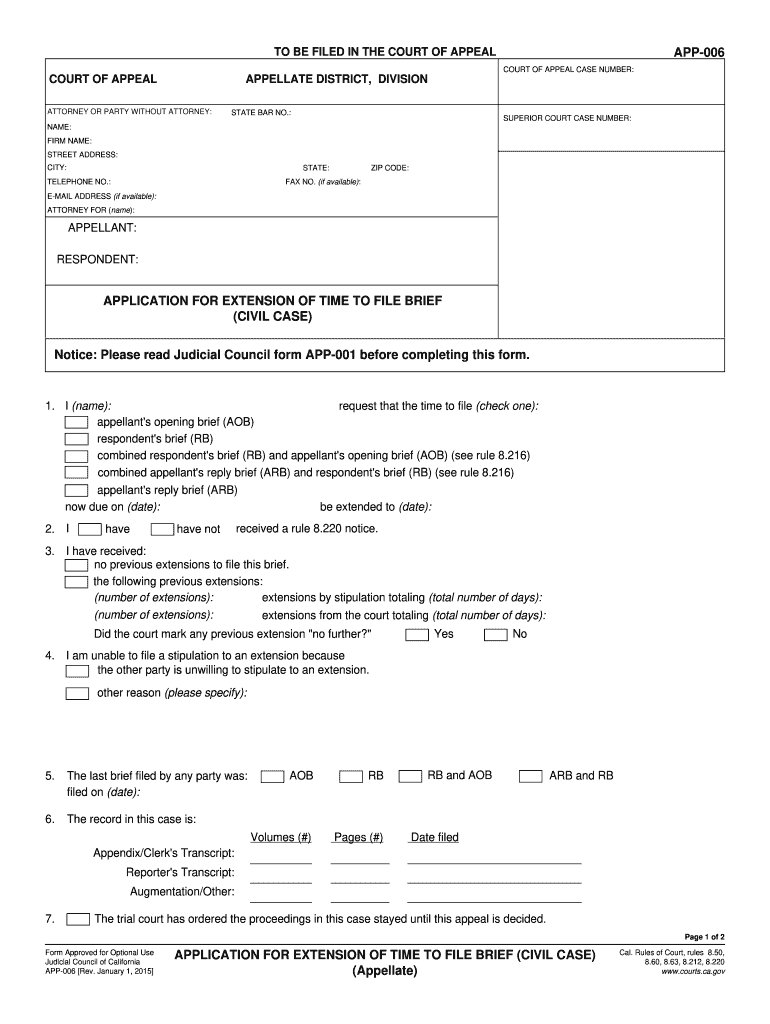  App 006  Form 2015