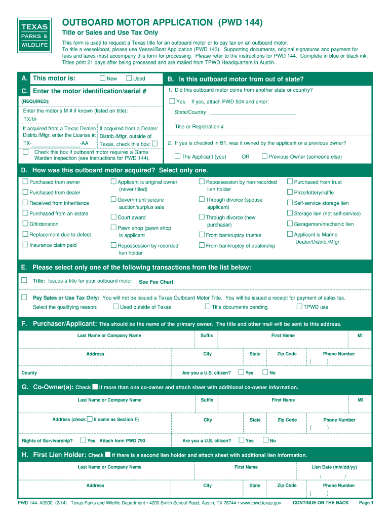Fees and Taxes Must Accompany This Form for Processing
