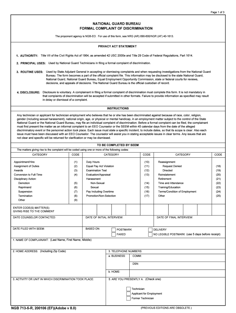 Bureau Complaint  Form
