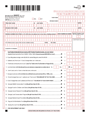 Ga Form 500 Ez