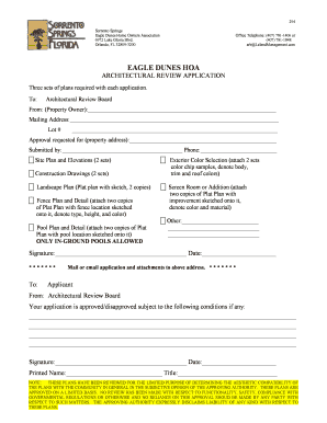 Eagle Dunes Hoa  Form